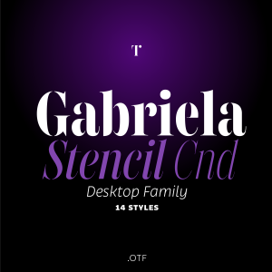Gabriela Stencil Condensed Desktop
