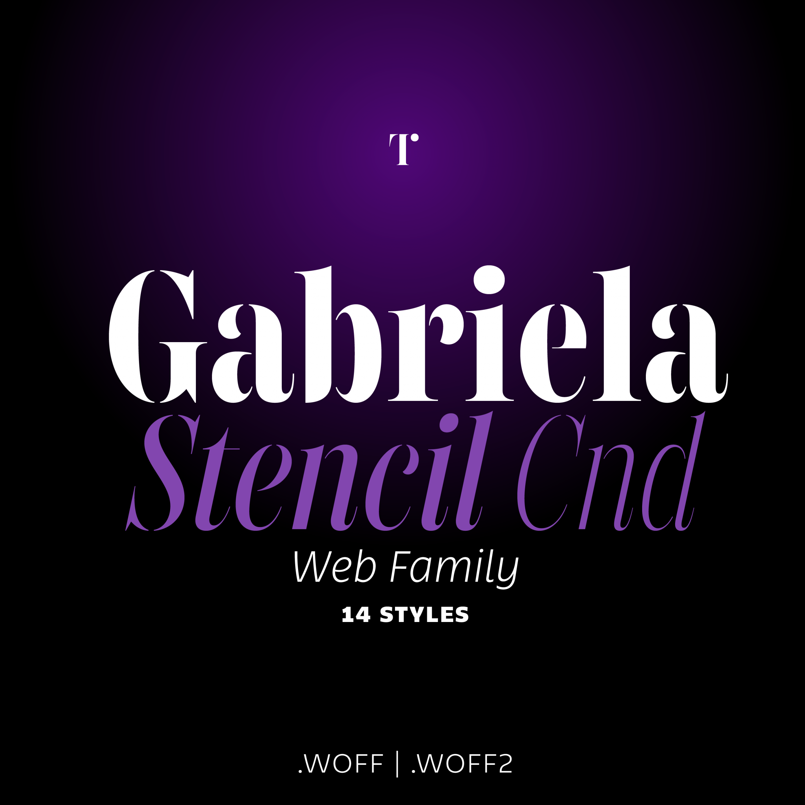 Gabriela Stencil Condensed Web