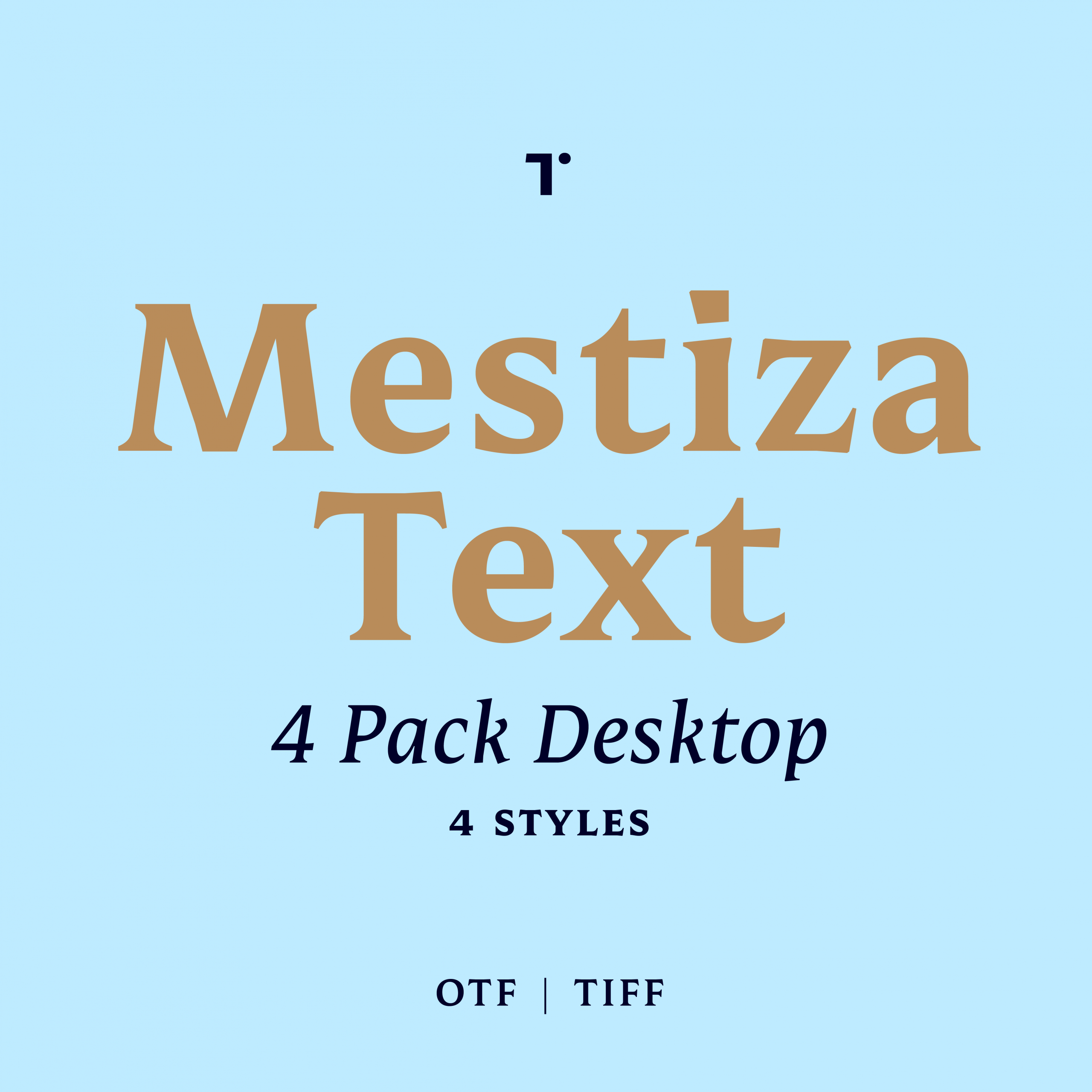 Mestiza Text 4 Pack Desktop